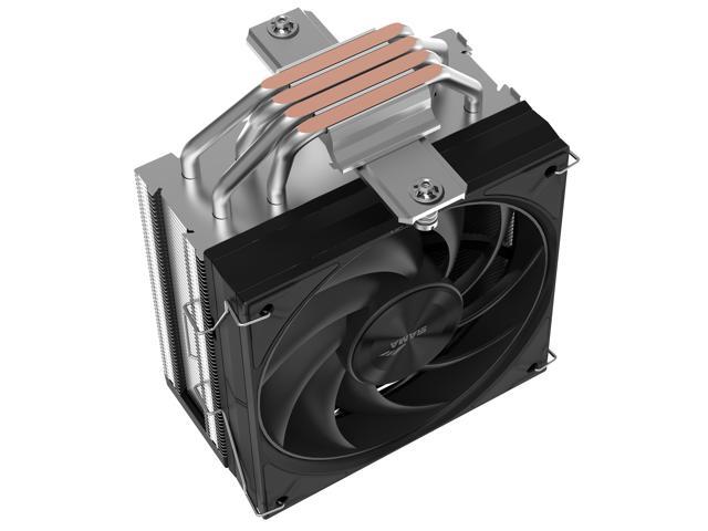 SAMA A40E Single-Tower CPU Air Cooler Aluminum Top Cover 4 Copper Heat Pipes, 120mm PWM Fans, for AMD AM4/AM5, Intel LGA 1700/1150/1151/1200/1851...