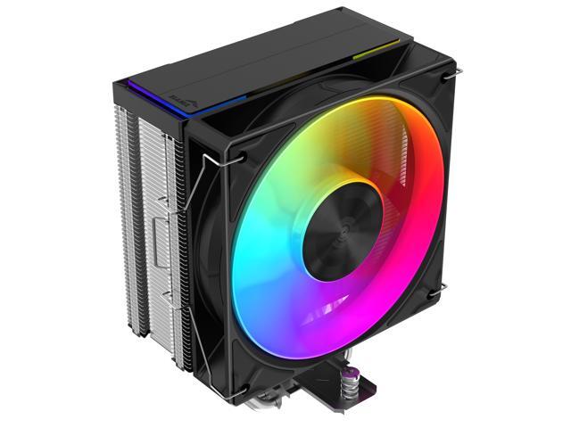 SAMA A40L Single-Tower CPU Air Cooler ARGB Plastic Top Cover, 4 Copper Heat Pipes, 120mm ARGB Light Sync with Motherboard PWM Fans, for AMD...