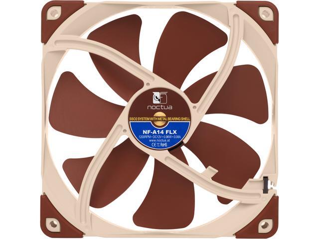 Noctua NF-A14 FLX, Premium Quiet Fan, 3-Pin (140mm, Brown)