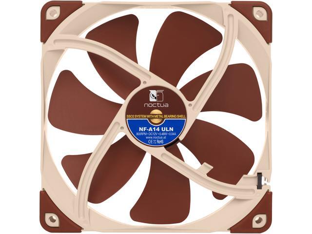 Noctua NF-A14 ULN, Ultra Quiet Silent Fan, 3-Pin (140mm, Brown)