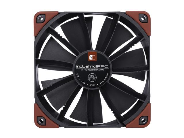 Noctua NF-F12 iPPC-2000, Heavy Duty Cooling Fan, 3-Pin, 2000 RPM (120mm, Black)
