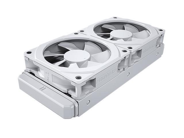 Phanteks Glacier One 240MPH D-RGB AIO Liquid CPU Cooler, Infinity Mirror Pump Cap Design, 2x Silent 120mm MP PWM Fans, 2x D-RGB Halos Fan Frames,...