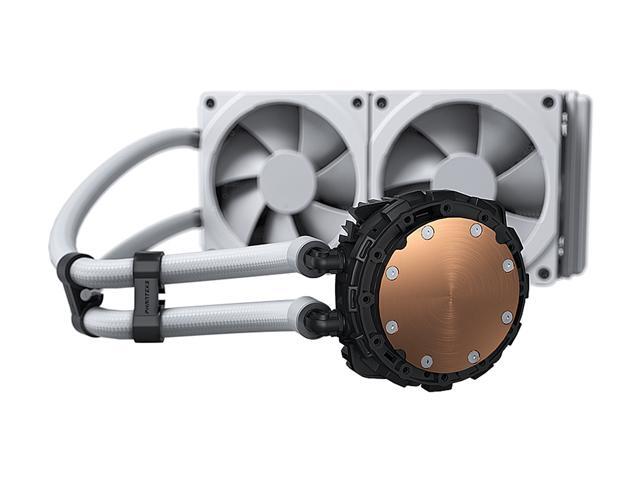 Phanteks Glacier One 240MPH D-RGB AIO Liquid CPU Cooler, Infinity Mirror Pump Cap Design, 2x Silent 120mm MP PWM Fans, 2x D-RGB Halos Fan Frames,...