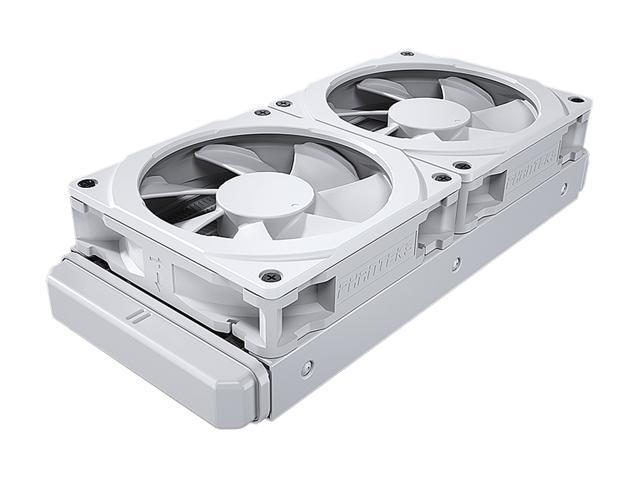 Phanteks Glacier One 240MPH D-RGB AIO Liquid CPU Cooler, Infinity Mirror Pump Cap Design, 2x Silent 120mm MP PWM Fans, 2x D-RGB Halos Fan Frames,...