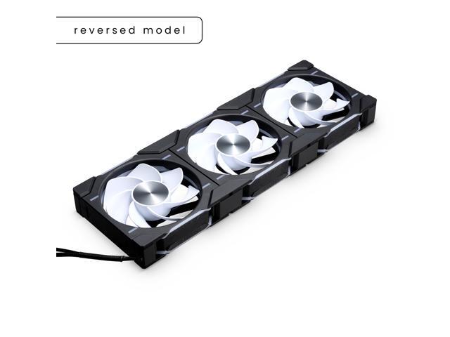 Phanteks D30-120 DRGB PWM FAN 3Pack, Reverse Airflow Model, Premium D-RGB Performance Fans, Halos lighting Effect, ARGB/DRGB lighting, Daisy-chain...