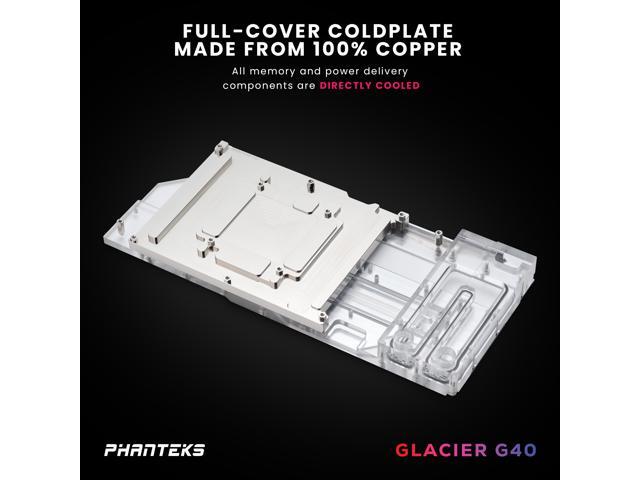 Phanteks Glacier G4090 GIGABYTE for GIGABYTE AORUS MASTER / GAMING RTX 4090, Nickel-Plated copper block, Acrylic, Aluminum Cover plate,...