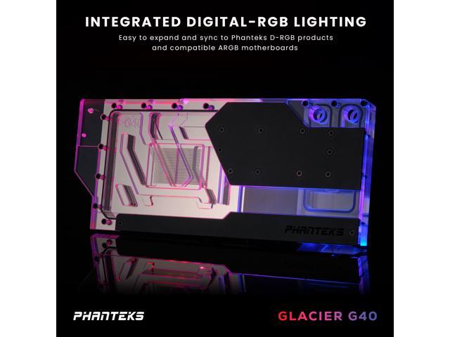 Phanteks Glacier G4090 GIGABYTE for GIGABYTE AORUS MASTER / GAMING RTX 4090, Nickel-Plated copper block, Acrylic, Aluminum Cover plate,...
