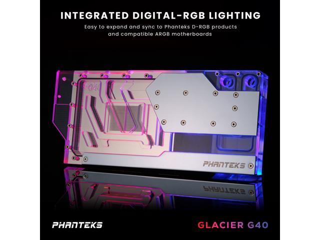 Phanteks Glacier G4090 GIGABYTE for GIGABYTE AORUS MASTER/ GAMING RTX 4090, Nickel-Plated copper block, Acrylic, Aluminum Cover plate, Digital-RGB,...