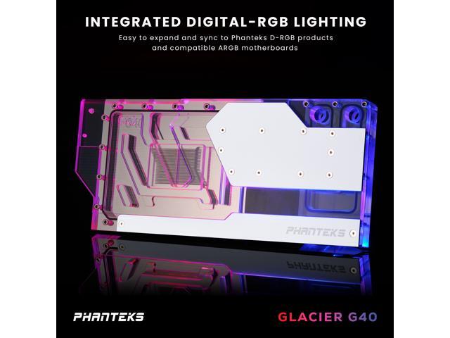 Phanteks Glacier G4090 GIGABYTE for GIGABYTE AORUS MASTER / GAMING RTX 4090, Nickel-Plated copper block, Acrylic, Aluminum Cover plate,...