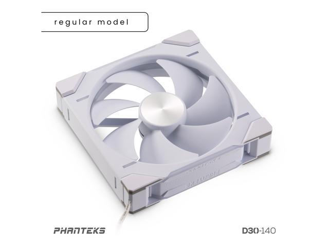 Phanteks D30-140 DRGB PWM FAN, Premium D-RGB Performance Fan, ARGB/DRGB lighting, Daisy-chain Fan Linking system, White