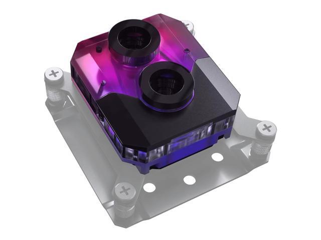 Phanteks Glacier EZ-Fit 450CPU, Copper CPU Water Block, Intel 1700 & AMD AM5 compatible, Integrated 16mm EZ-Fit Fitting, RGB, Black