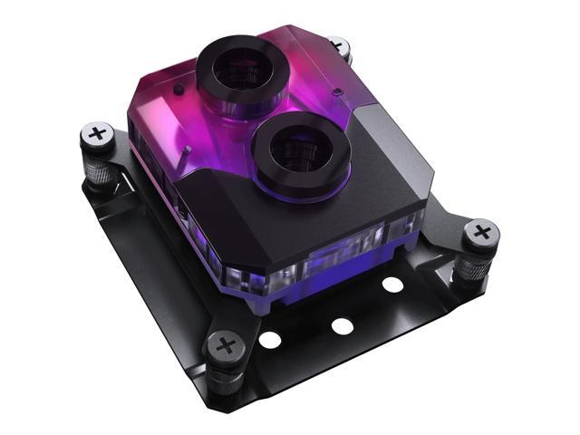 Phanteks Glacier EZ-Fit 450CPU, Copper CPU Water Block, Intel 1700 & AMD AM5 compatible, Integrated 16mm EZ-Fit Fitting, RGB, Black