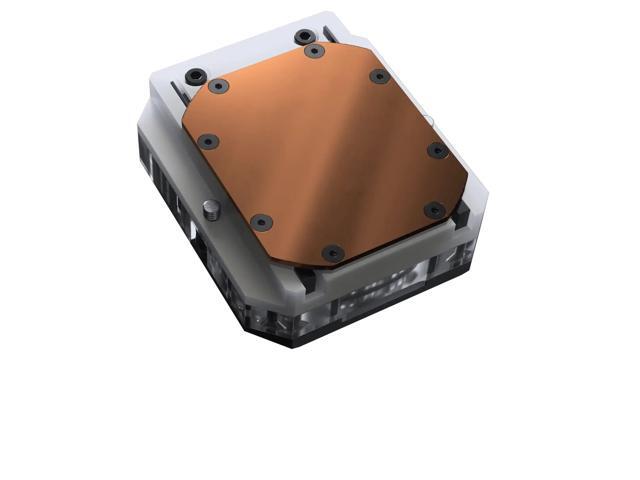 Phanteks Glacier EZ-Fit 450CPU, Copper CPU Water Block, Intel 1700 & AMD AM5 compatible, Integrated 16mm EZ-Fit Fitting, RGB, Black