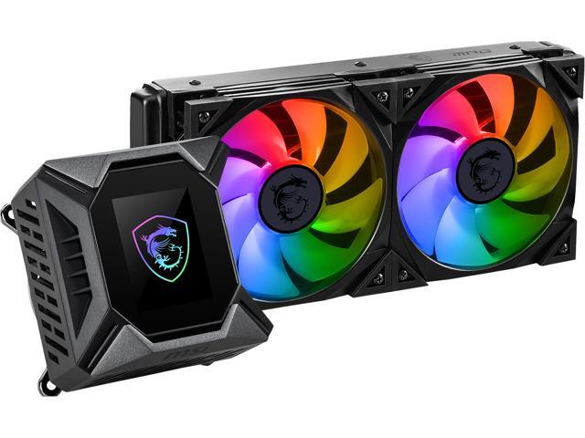 MSI MPG Series CORELIQUID K240, ARGB CPU Liquid Cooler (AIO): Customizable LCD Screen Design, 240mm Radiator, Dual 120mm ARGB PWM Fans LGA 1700 /...