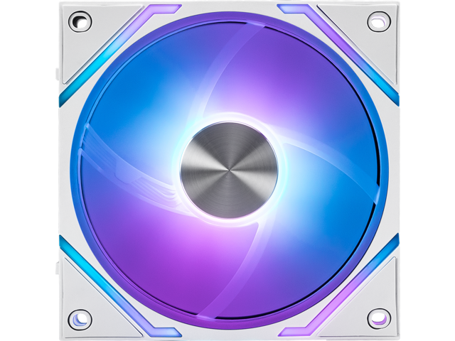 MSI MPG EZ120 ARGB WHITE-1W Fan - 120mm ARGB Fan, Fluid Dynamic Bearing with Extra nut Fixing, Mystic Light & Cooling Wizard Support with MSI...