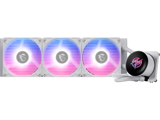 MSI - MPG CORELIQUID P13 360 -CPU Liquid Cooler-360mm Radiator-IPS 2.1"LCD Screen-Triple 120mm ARGB PWM Fans-Uni Bracket - White - image 9