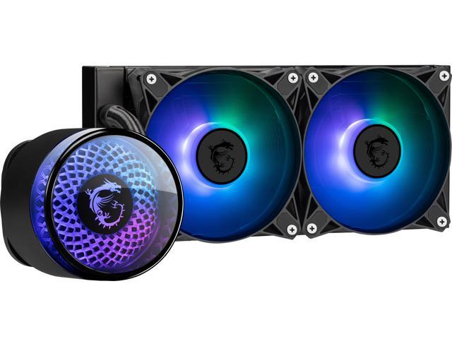 MSI MAG Coreliquid A12 240 - AIO ARGB CPU Liquid Cooler - 240mm Radiator - LGA 1700 Ready - Double Ball Bearing 120mm ARGB PWM Fans x2, Rotatable...