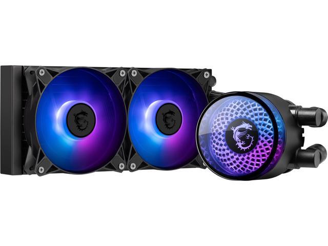 MSI MAG Coreliquid A12 240 - AIO ARGB CPU Liquid Cooler - 240mm Radiator - LGA 1700 Ready - Double Ball Bearing 120mm ARGB PWM Fans x2, Rotatable...