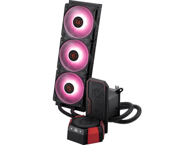 MSI - CORELIQUID A17 MLG EDITION CPU Liquid Cooler-360mm Radiator-Triple 120mm ARGB PWM Fans-Uni Bracket - Black & Red - image 8