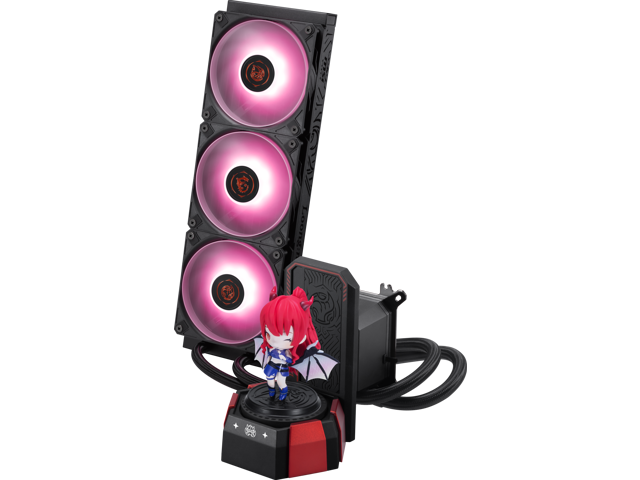 MSI - CORELIQUID A17 MLG EDITION CPU Liquid Cooler-360mm Radiator-Triple 120mm ARGB PWM Fans-Uni Bracket - Black & Red - image 9