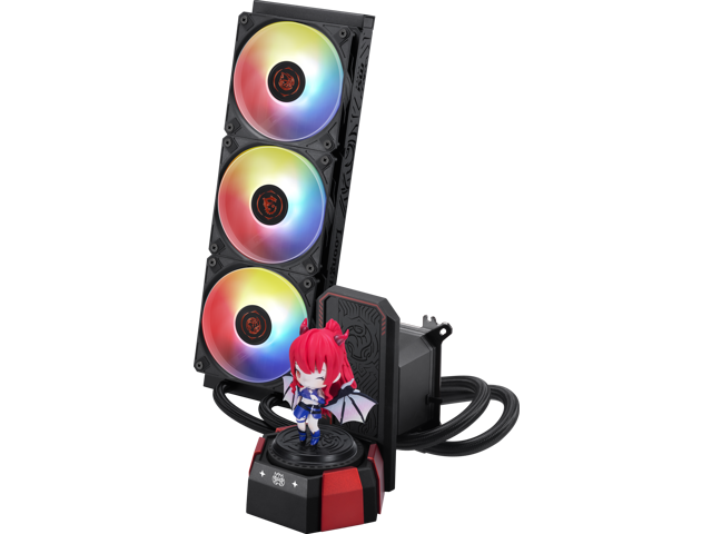 MSI - CORELIQUID A17 MLG EDITION CPU Liquid Cooler-360mm Radiator-Triple 120mm ARGB PWM Fans-Uni Bracket - Black & Red - image 10