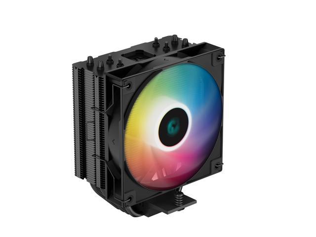 DeepCool AG400 BK ARGB Single-Tower CPU Cooler, 120mm Static ARGB Fan, Direct-Touch Copper Heat Pipes, Intel/AMD Support
