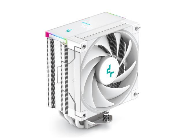 DeepCool AK400 DIGITAL WH Air Cooler, Single Tower, Real-Time CPU Status Screen, 4 Copper Heat Pipes, 220W Heat Dissipation, All White Design