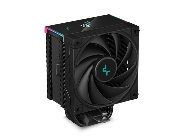 DeepCool AK500S DIGITAL Air Cooler, Single Tower, Real-Time CPU Status Screen, 5 Offset Copper Heat Pipes, All Black Design