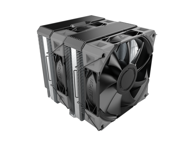 MONTECH NX600 Dual-Tower CPU Air Cooler with 6 Heatpipes & Premium Top Cover 28 mm E28 Fan 2000 RPM PWM Soldered Copper Base 85 CFM Airflow ...