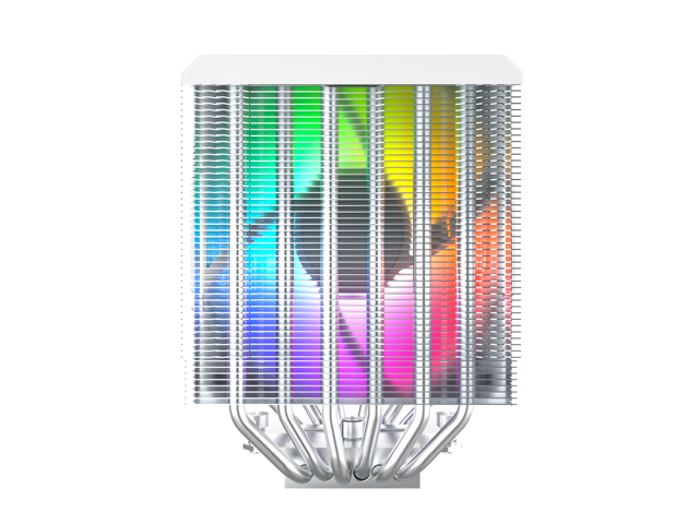 Open Box - MONTECH NX600 ARGB Dual-Tower CPU Air Cooler with 6 Heatpipes & Premium Top Cover 28 mm ARGB Fan 2000 RPM PWM Soldered Copper Base ...