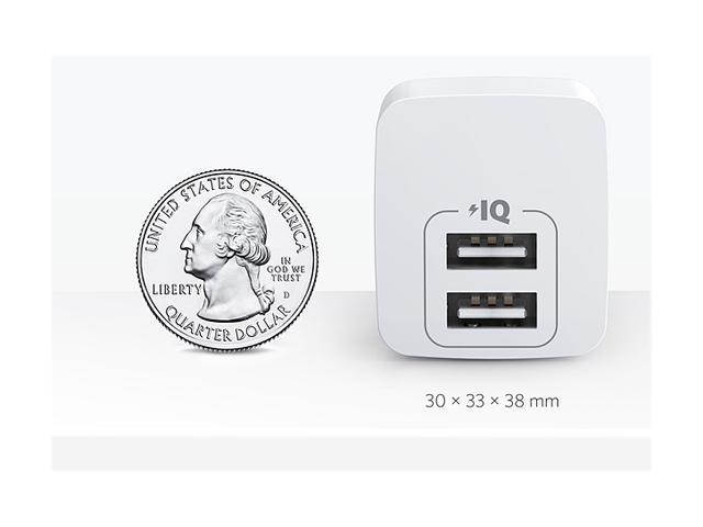 Anker USB Charger, 2-Pack Dual Port 12W Wall Charger with Foldable Plug, PowerPort mini for iPhone XS/ X / 8 / 8 Plus / 7 / 6S / 6S Plus, iPad,...