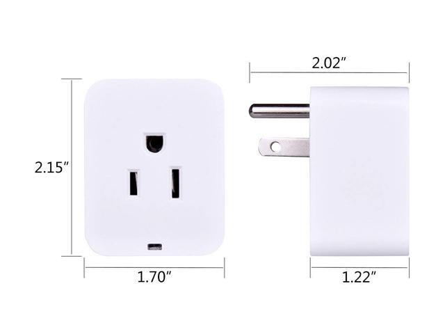 POWRUI Smart Plug, Mini WIFI Outlet Compatible With Amazon Alexa & Google Home,No Hub Required Timing Function Control Your Home,ETL certified, (4...