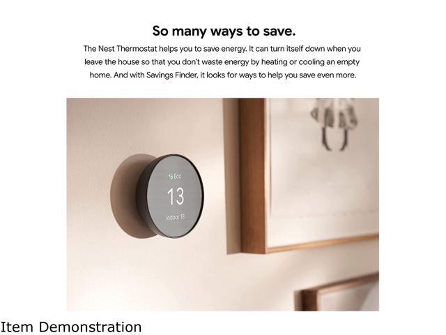 Google - Nest Smart Programmable Wifi Thermostat - Snow - image 6
