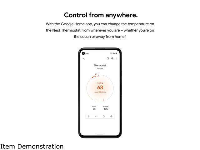 Google - Nest Smart Programmable Wifi Thermostat - Snow - image 9