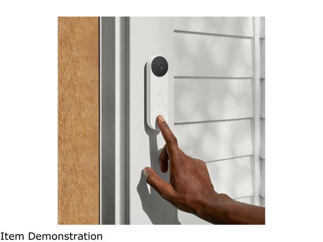 Google - Nest Wi-Fi Video Doorbell - Battery Operated - Snow - image 7