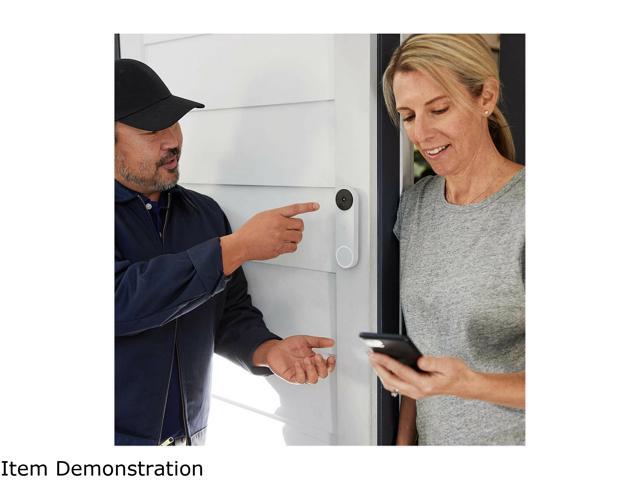 Google - Nest Wi-Fi Video Doorbell - Battery Operated - Snow - image 8