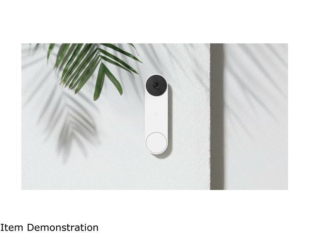 Google - Nest Wi-Fi Video Doorbell - Battery Operated - Snow - image 9