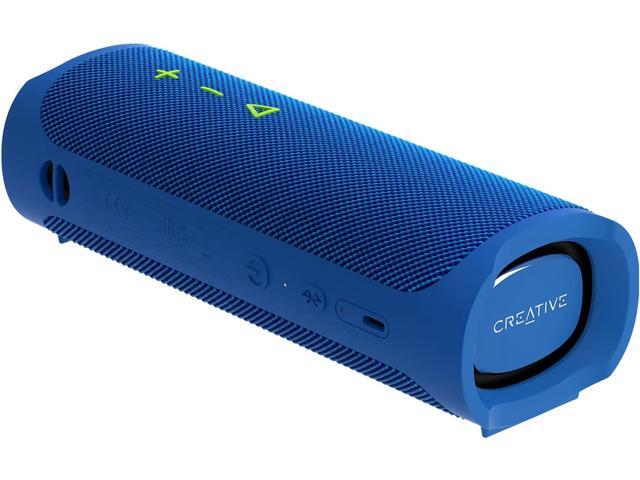 Creative MUVO GO Portable Speaker with Up to 18 Hours of Battery Life, IPX7 Waterproof Bluetooth 5.3 Blue