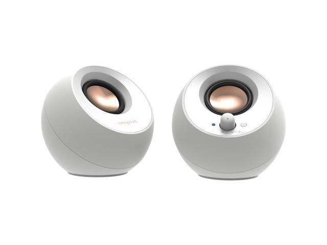 Creative Pebble V3 USB-C 2.0 Bluetooth Speaker System - 8 W RMS - White