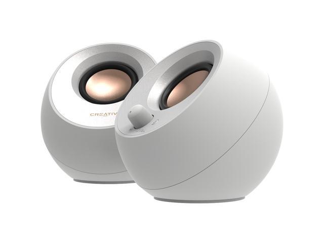 Creative Pebble V3 USB-C 2.0 Bluetooth Speaker System - 8 W RMS - White