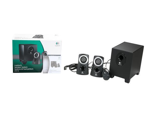 Logitech - Z313 2.1-Channel Speaker System (3-Piece) for PC - Black/Silver - image 9