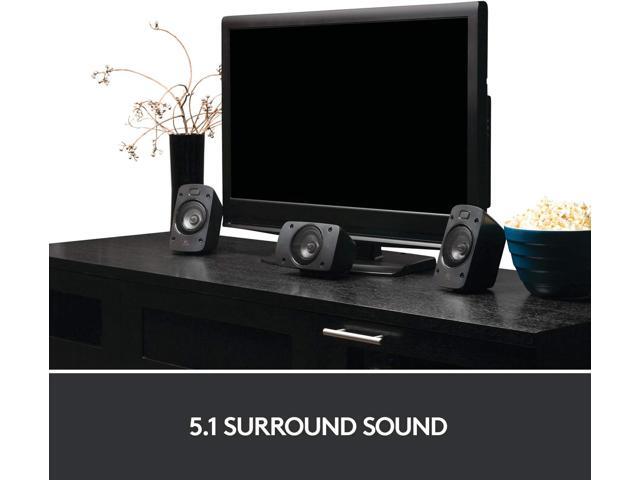 Logitech - Z906 5.1-Channel Satellite Surround Sound Speaker System (6-Piece) - Black - image 9