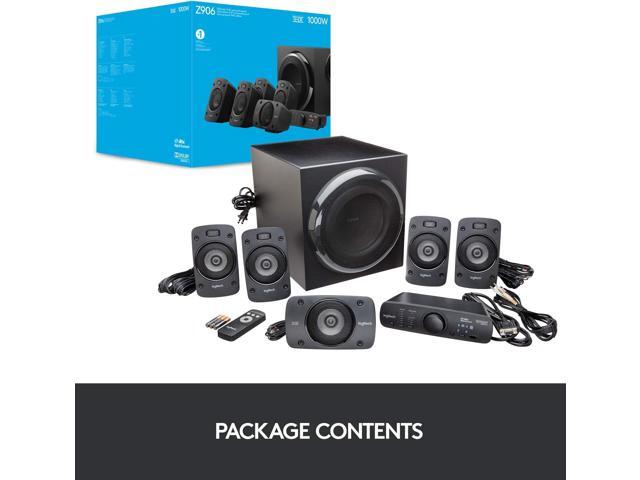 Logitech - Z906 5.1-Channel Satellite Surround Sound Speaker System (6-Piece) - Black - image 11