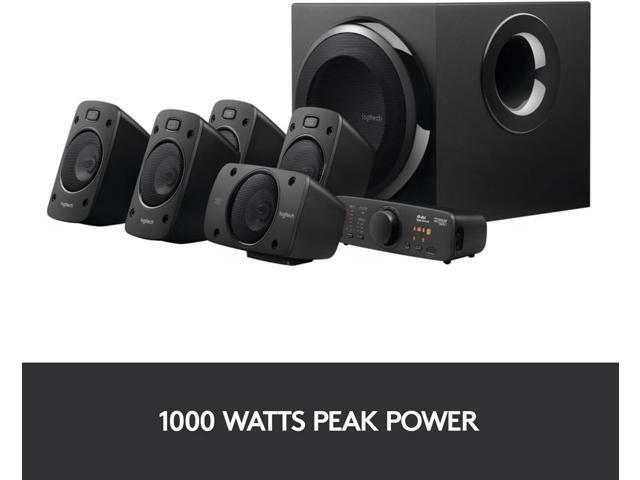 Logitech - Z906 5.1-Channel Satellite Surround Sound Speaker System (6-Piece) - Black - image 3