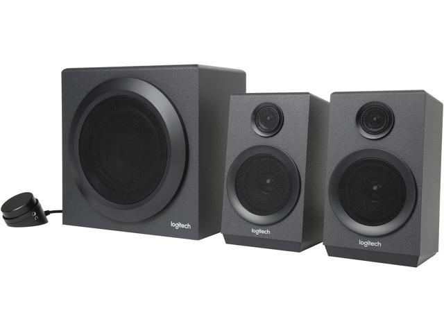 Logitech - Z333 2.1 Speaker system with Headphone Jack (3-Piece) - Black