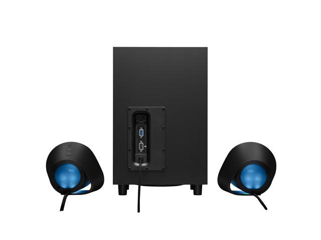 Logitech - G560 LIGHTSYNC 2.1 Bluetooth Gaming Speakers with Game Driven RGB Lighting (3-Piece) - Black - image 4