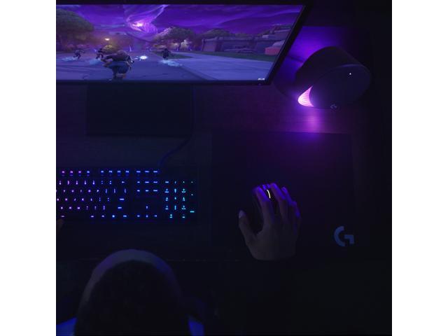 Logitech - G560 LIGHTSYNC 2.1 Bluetooth Gaming Speakers with Game Driven RGB Lighting (3-Piece) - Black - image 7