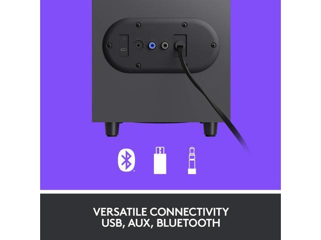 Logitech - Z407 2.1 Bluetooth Computer Speaker System with Wireless Control (3-Piece) - Black - image 4