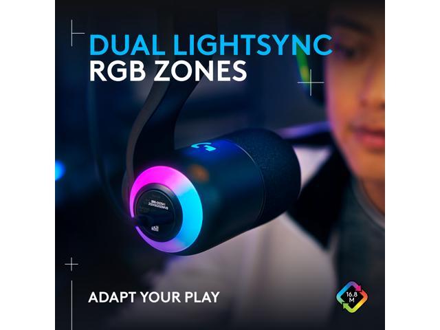 Logitech G Yeti GX Dynamic RGB Gaming Microphone with LIGHTSYNC, USB Mic for Streaming, Supercardioid, USB Plug and Play for PC/Mac - Black