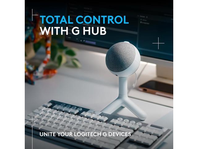 Logitech - Yeti Orb Wired Cardioid Condenser Gaming Microphone with LIGHTSYNC RGB Lights - White - image 6